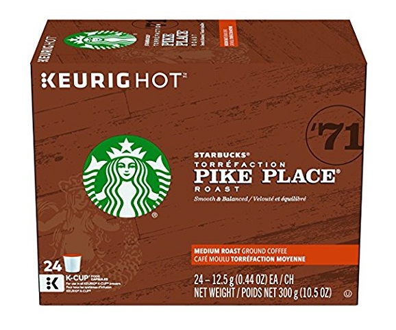 Keurig.com – 20% Off SITEWIDE! Starbucks Pike Place Roast, K-Cup (24 Count) Only $14.39 (Reg. $17.99)!