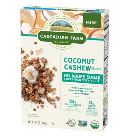 FREE 13oz Cascadian Farm Organic No Added Sugar Granola at Publix!