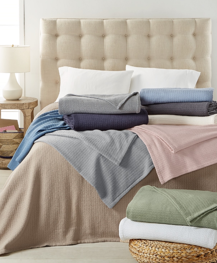 Ralph Lauren 100% Cotton Blankets $24.00, Reg $120.00 at Macy’s.com!