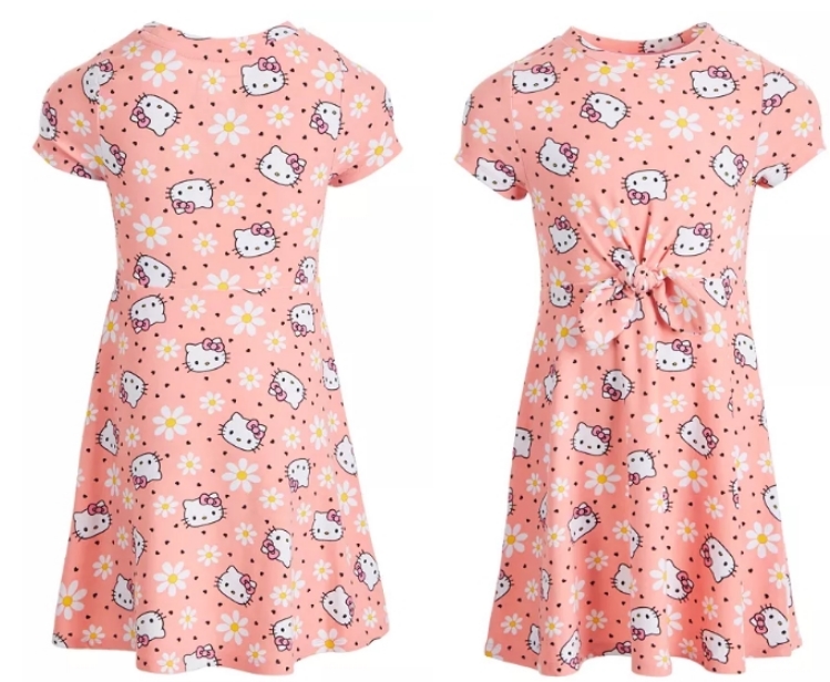 Hello Kitty Little Girls Flower Dress Only $9.80, Reg $28.00 + Free Store Pickup at Macy’s.com!