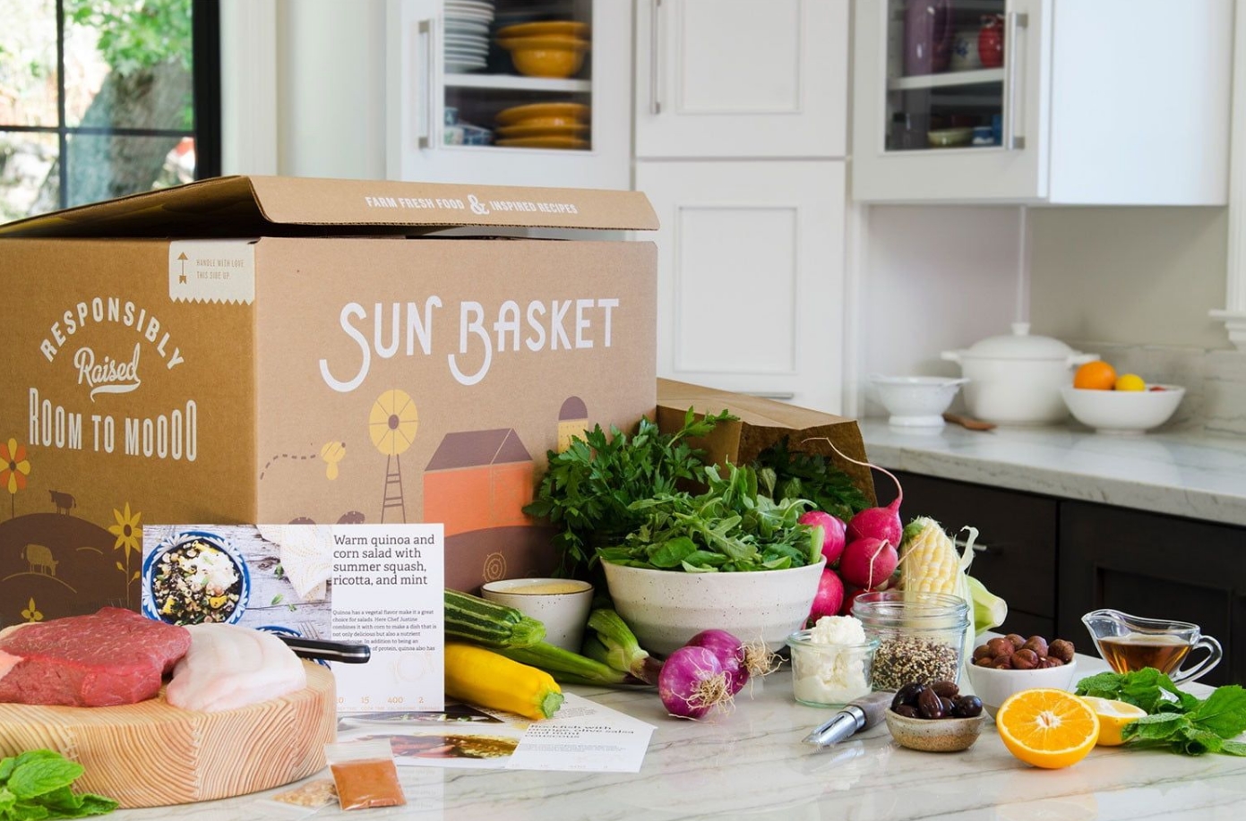 Sun Basket $35 off Any Order for New Customers + 4 Free Gifts + Free Shipping! Organic Meals Delivered to Your Door!