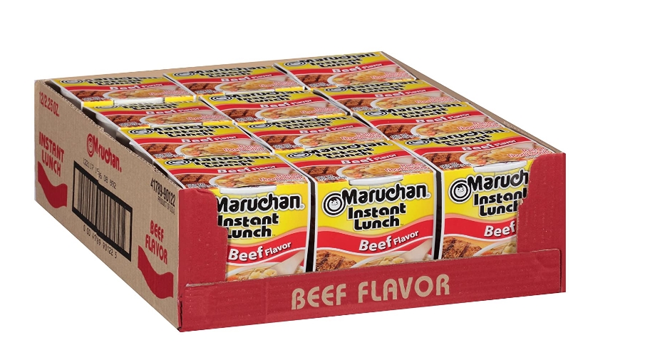 Maruchan Beef Instant Lunch Cups 12-Count Only $3.36 + Free Shipping at Amazon!