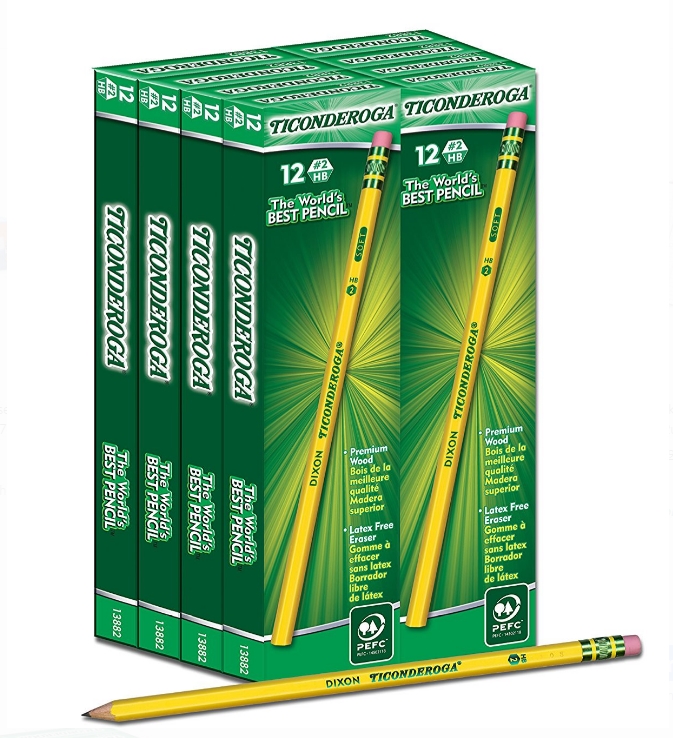 Ticonderoga Yellow Soft Number 2 Pencil 96 Count Only $4.97 (Reg $16.97) at Walmart.com!