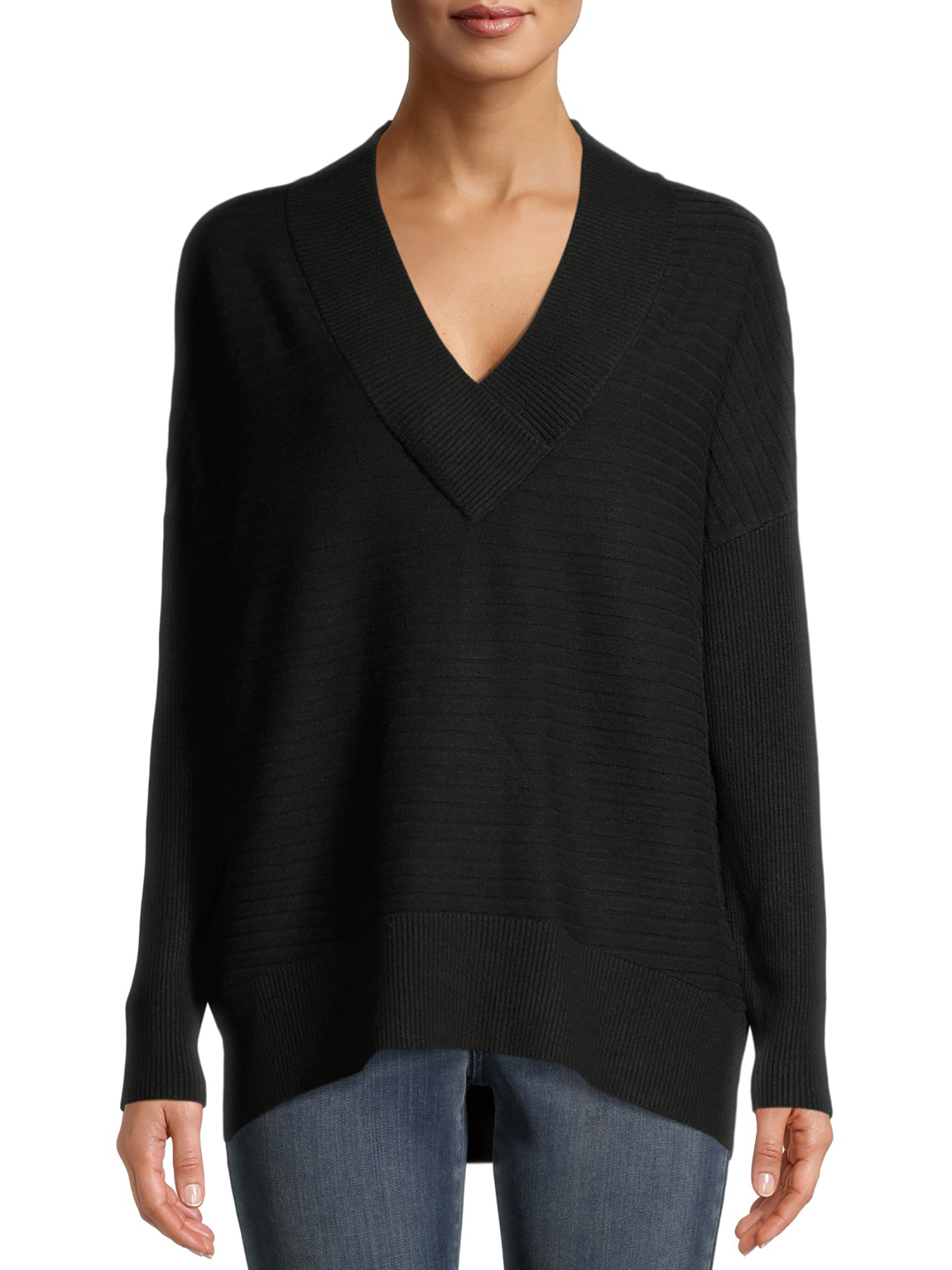 Time and Tru Women’s V-Neck Sweater Black, Red or Grey Only $13.88 (Reg $15.88) + Free Store Pickup at Walmart.com!