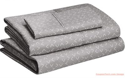 Amazon Basics Microfiber Twin Sheet Set (Variety of Patterns and Colors) Only $14.99!