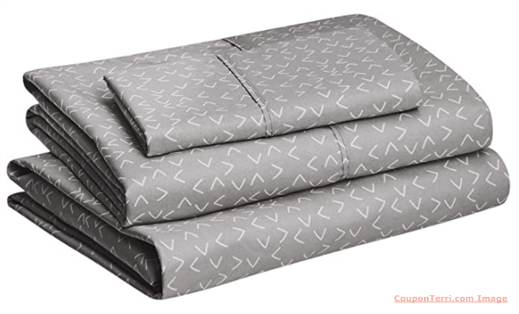 Amazon Basics Microfiber Twin Sheet Set (Variety of Patterns and Colors) Only $14.99!