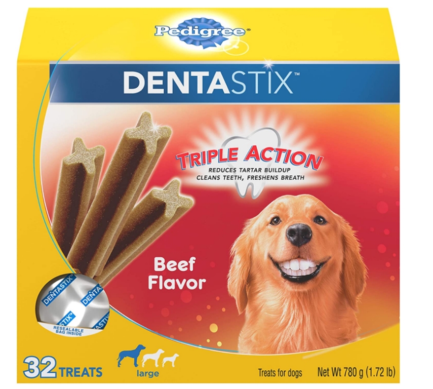 Pedigree Dentastix Treats for Large Dogs 32-Count Box Only $4.49 + Free Shipping at Amazon!