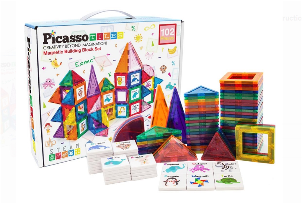 102-Piece Learning Magnetic Tile Set Only $29.99 (Reg $99.00) at Zulily!